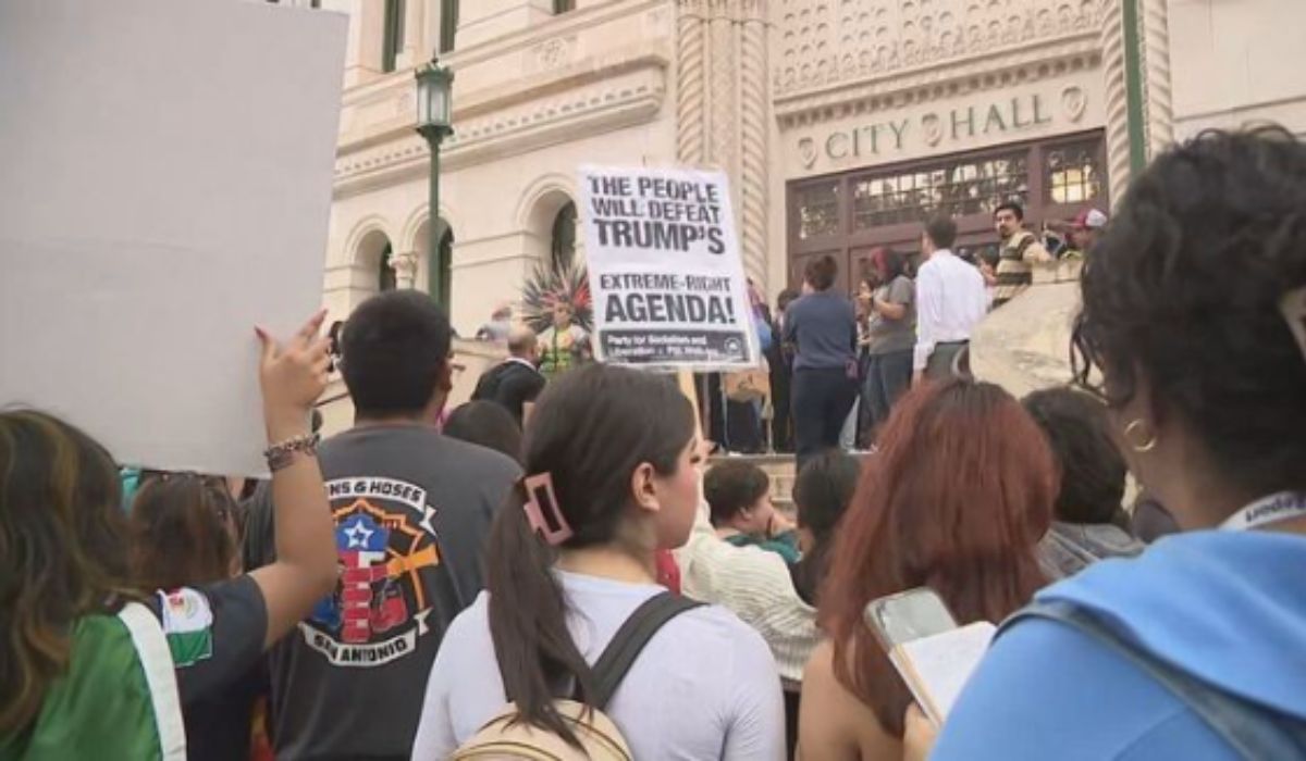 San Antonio High School Students Protest ICE Raids in Historic Walkout